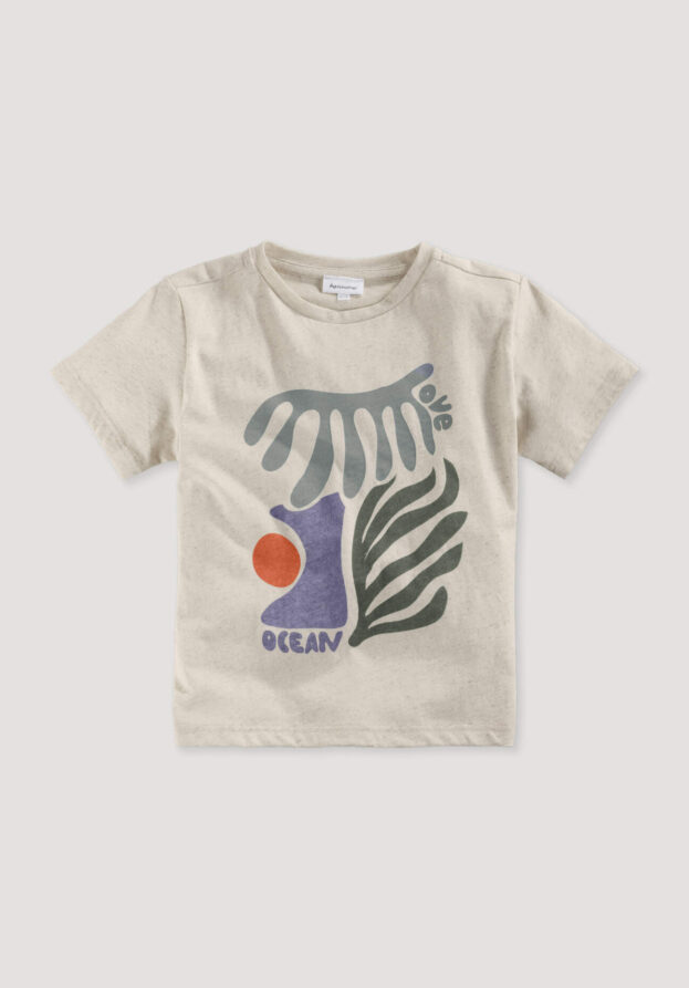 hessnatur Kinder Shirt Regular aus Bio-Baumwolle - natur - Größe 134/140