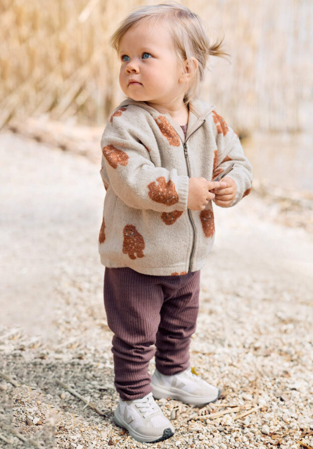hessnatur Baby Hose aus Bio-Baumwolle mit Bio-Merinowolle - lila - Größe 50/56