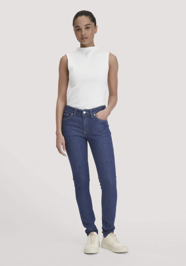 hessnatur Damen Jeans LINA Skinny aus Bio-Denim - blau - Größe 26/30