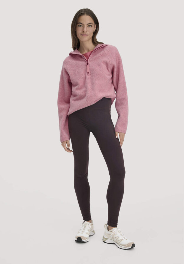 hessnatur Loungewear Leggings Medium Cut ACTIVE LIGHT aus Bio-Baumwolle - braun - Größe XL/k