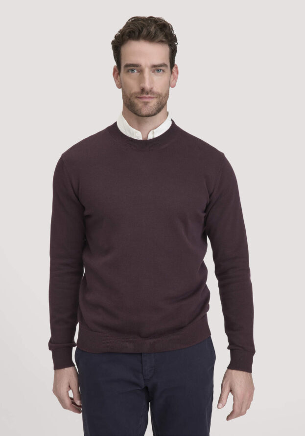 hessnatur Herren Strick Pullover Regular aus Bio-Baumwolle - braun - Größe XXL