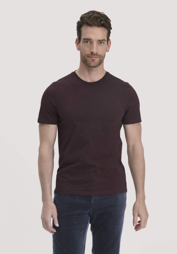 hessnatur Herren T-Shirt Regular aus Bio-Baumwolle - braun - Größe 46