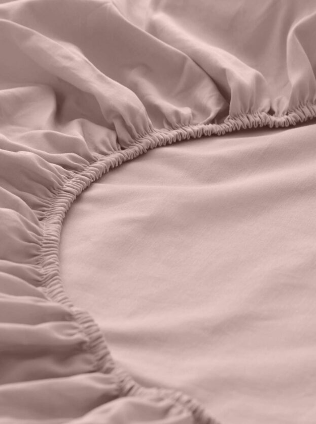 hessnatur Jersey Spannbettlaken aus Bio-Baumwolle - rosa - Größe 180x200 cm