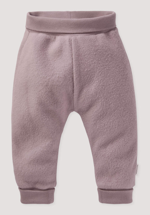 hessnatur Baby Softfleece Hose aus Bio-Baumwolle - lila - Größe 98/104