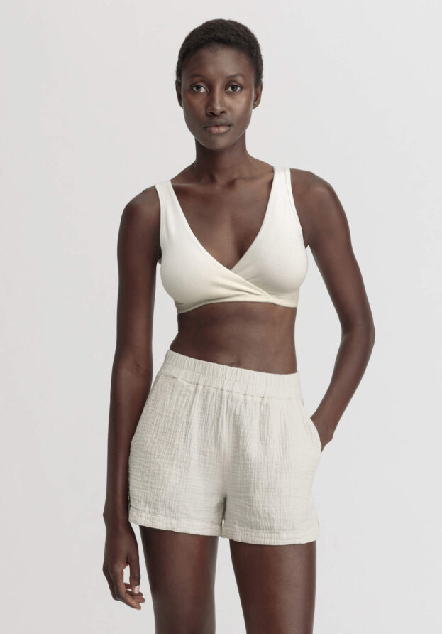 hessnatur Damen Still-Bustier aus Bio-Baumwolle - natur - Größe XL