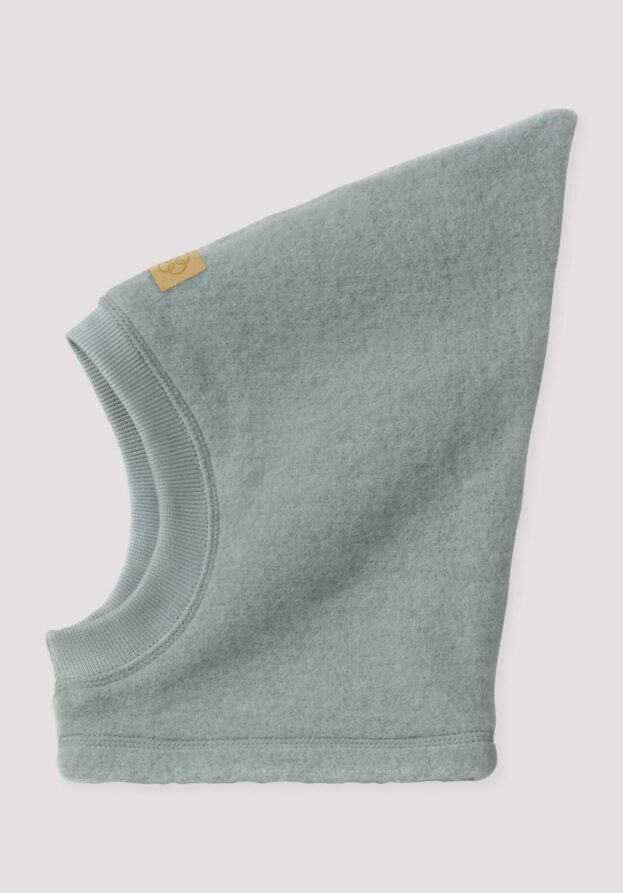 hessnatur Baby Wollfleece Mütze aus Bio-Merinowolle - grün - Größe 49/51